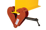 Vestil Steel Beam Clamp Horizontal Lift Style - 16 In. x 4 In. x 6-1/2 In. 4000 lb - Orange