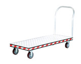 Vestil Aluminum Heavy Duty Tread Plate Platform Truck - 24 In. x 60 In. 3600 lb - Silver