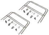Vestil Aluminum Bolt On Handrail - 14 Ft. For Aluminum Walk Ramps Retro Fit - Silver