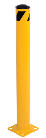 Vestil Steel Pipe Safety Bollard - 42 In. x 4-1/2 In. - Yellow