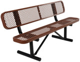 Vestil Steel Bench Expanded Metal - 72 In. - Brown