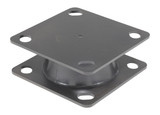 Vestil Steel/Rubber Energy Absorbing Plate - 8 in x 8 in x 3 in - Black