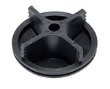 Vestil Plastic Bollard Cap Replacement For Schedule - 10 Steel 4 In. Pipe - Black