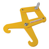 Vestil Steel Heavy Duty Beam Tongs - 10 In. Max Beam Width 1-1/2 In. x 14-9/16 In. x 25-1/8 In. 6000 lb - Yellow