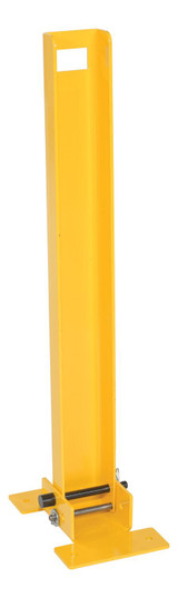 Vestil Steel 2 Way Fold Down Bollard - 36 In. Long - Yellow