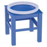 Vestil Factory Installed Steel Elevated Bases for Carousels - 24 In. x 24 In. 4000 lb - Blue