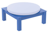 Vestil Factory Installed Steel Elevated Bases for Carousels - 30 In. x 12 In. 4000 lb - Blue