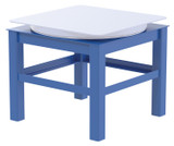 Vestil Factory Installed Steel Elevated Bases for Carousels - 30 In. x 24 In. 4000 lb - Blue