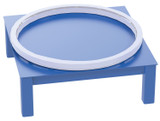 Vestil Factory Installed Steel Elevated Bases for Carousels - 36 In. x 12 In. 4000 lb - Blue