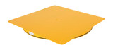 Vestil Heavy Duty Square King Pin Carousel - 48 In. x 48 In. 4000 lb - Yellow