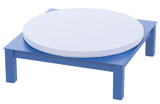 Vestil Factory Installed Steel Elevated Bases for Carousels - 40 In. x 12 In. 6000 lb - Blue