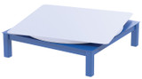 Vestil Factory Installed Steel Elevated Bases for Carousels - 48 In. x 12 In. 6000 lb - Blue