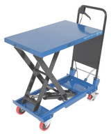 Vestil Steel Hydraulic Elevating Cart - 330 lb - Blue