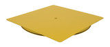 Vestil Heavy Duty Square King Pin Carousel - 60 In. x 60 In. 4000 lb - Yellow