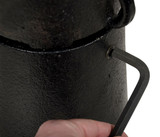 Vestil Steel Surface Mount Removable Ornamental Bollard - 40 In. - Black