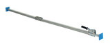 Vestil Steel Two Piece Cargo Bar for E and A Track - 87 In. to 116 In. - Silver