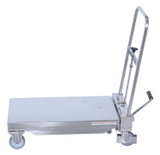 Vestil Stainless Steel Hydraulic Cart - 15-3/4 In. x 27-1/2 In. 330 lb - Silver