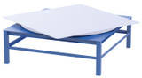 Vestil Factory Installed Steel Elevated Bases for Carousels - 72 In. x 24 In. 6000 lb - Blue