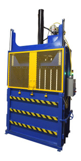 Vestil Steel Cardboard Baler 60 in x 30 in x - 42 in 1100 lb Blue / - Yellow