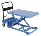 Vestil Steel Low Profile Scissor Carts - 23-3/4 In. x 35-5/8 In. 900 lb - Blue