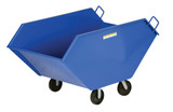 Vestil Steel Chip and Waste Trucks - 26.7 Cubic Feet 2000 lb - Blue