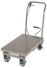 Vestil Stainless Steel Scissor Cart - 32-1/2 In. x 19-3/8 500 lb - Silver