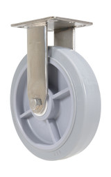 Vestil Thermoplastic Rubber Rigid Caster - 8 In. Diameter x 2 In. Width 675 lb - Gray