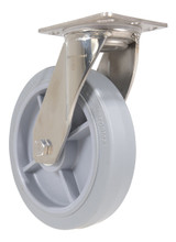 Vestil Thermoplastic Rubber Swivel Caster - 8 In. Diameter x 2 In. Width 675 lb - Gray