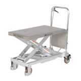 Vestil Partially Stainless Steel Scissor Cart - 32-1/2 In. x 19-3/4 In. 1000 lb - Silver