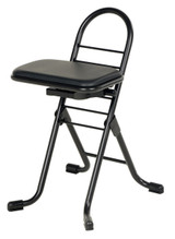Vestil Steel Height Ergonomic Worker Chairs - 13 In. to 26 In. 220 lb - Black