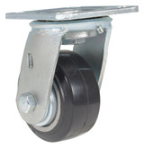 Vestil Rubber Swivel Caster - 4 In. Diameter x 2 In. Width 551 lb - Black/Gray