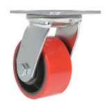 Vestil Polyurethane Swivel Caster - 4 In. Diameter x 2 In. Width 792 lb - Red/Black
