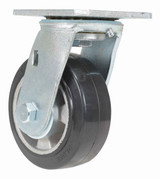 Vestil Rubber Swivel Caster - 5 In. Diameter x 2 In. Width 661 lb Dark - Black/Gold