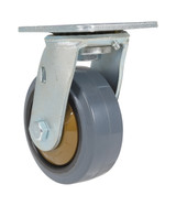 Vestil Rubber Swivel Caster - 5 In. Diameter x 2 In. Width 661 lb Dark - Gray/Gold