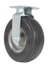 Vestil Flat-Free Rigid Caster - 8 In. Diameter x 2 In. Width 275 lb - Black/Gray