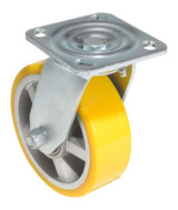 Vestil Polyurethane Swivel Caster - 6 In. Diameter x 2 In. Width 661 lb - Yellow/Gray