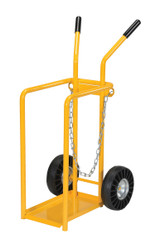 Vestil Steel Welding Cylinder Hand Truck - 23-7/8 In. x 17-3/4 In. x 40-11/16 In. 150 lb - Yellow
