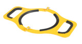 Vestil Steel Manual Cylinder Lifter - 9 In. Maximum Cylinder Diameter 200 lb - Yellow