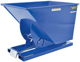 Vestil Steel Heavy Duty Self Dumping Hopper - 1 Cubic Yard 6000 lb - Blue