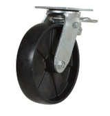 Vestil Glass Filled Nylon Swivel Caster With Total Lock - 8 In. x 2 In. 1000 lb - Black