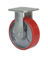 Vestil Polyurethane Rigid Caster - 6 In. Diameter x 2 In. Width 661 lb - Red