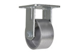 Vestil Cast Iron/Steel Rigid Caster - 4 In. Diameter x 2 In. Width 1102 lb - Silver