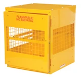 Vestil Steel Knockdown Horizontal Cylinder Cabinet - 32 In. x 30 In. x 35-1/4 In. 4 Cylinder - Yellow