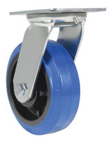 Vestil Elastic Rubber Swivel Caster - 6 In. Diameter x 2 In. Width 770 lb - Blue/Black