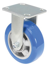 Vestil Polyurethane Precision Ball Bearing Rigid Caster - 6 In. Diameter x 2 In. Width 661 lb - Blue/Gray
