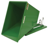 Vestil Steel Heavy Duty Self Dumping Hopper - 1 Cubic Yard 6000 lb - Green