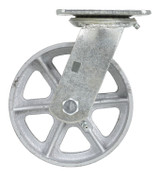 Vestil Semi Steel Swivel Caster - 6 In. x 2 In. 1,200 lb - Gray
