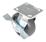 Vestil Heavy Duty Glass Filled Nylon Swivel With Brake Caster - 6 In. Diameter x 2 In. Width 2000 lb - Black