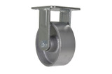 Vestil Cast Iron/Steel Rigid Caster - 5 In. Diameter x 2 In. Width 1322 lb - Silver