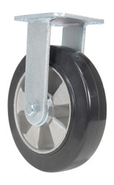 Vestil Rubber Rigid Caster - 8 In. Diameter x 2 In. Width 881 lb - Black/Gold